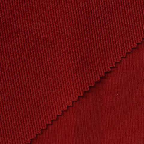 Cotton Polyester French Terry Fabric, 450 gsm, 175 cm — Red