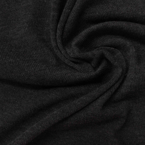 Dark Grey Marl Jersey Knit, 210 gsm