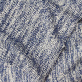 Blue Heathered-Marl Chunky Knit, Poly-Viscose, 185 gsm — photo 1