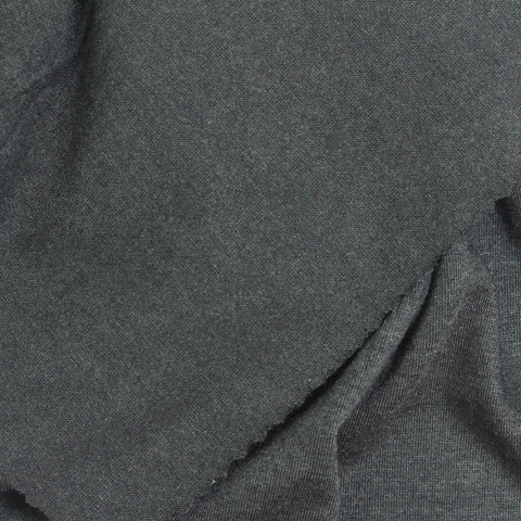 Dark Green Marl Jersey Knit, Poly-Viscose, 165 gsm