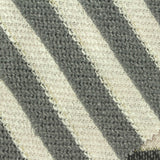 Light Beige Horizontal-Stripe Knit, Poly-Viscose — photo 1