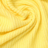 Viscose Polyester Stretch Rib Knit Fabric, 195 gsm, 175 cm — Yellow — photo 1