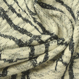 Dark Grey Abstract Chunky Knit, Polyester — photo 1