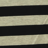 Black Diagonal-Stripe Jersey Knit, Viscose, 240 gsm — photo 1