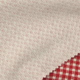Red Check Interlock Knit, Cotton-Poly — photo 1