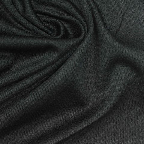 100% Polyester Birdseye Knit Fabric, 140 gsm, 155 cm — Grey