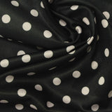 Cream Dots Jersey Knit, Polyester — photo 1
