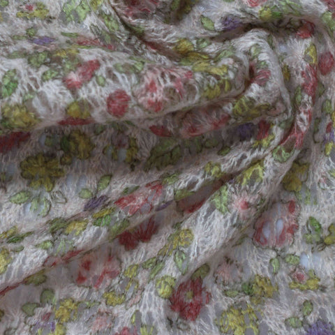 White Openwork Jacquard