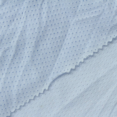 100% Cotton Mesh Fabric, 90 gsm, 170 cm — Blue