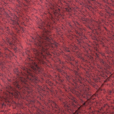 Red Marl Chunky Knit, Viscose-Poly, 195 gsm