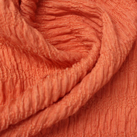 Polyester Stretch Crepe Fabric, 190 gsm, 135 cm — Orange