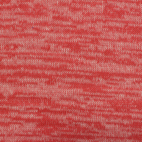 Red Marl Chunky Knit, Viscose-Poly, 190 gsm