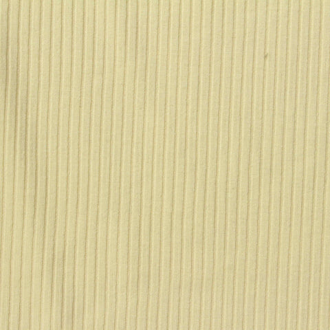 Polyester Viscose Stretch Rib Knit Fabric, 260 gsm, 150 cm — Yellow