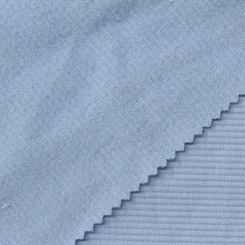 Polyester Cotton Stretch Knit Fabric, 250 gsm, 160 cm — Blue
