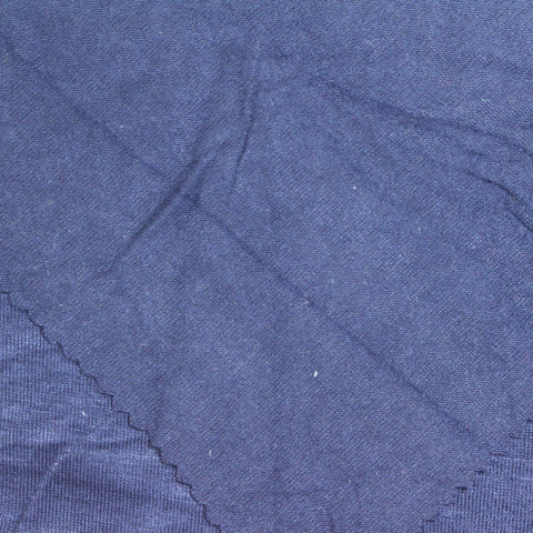 Heathered Blue Marl Jersey Knit, Polyester, 200 gsm