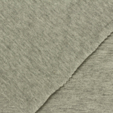 Heather Grey Marl Jersey Knit, Cotton, 110 gsm