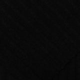 Polyester Viscose Stretch Rib Knit Fabric, 245 gsm, 150 cm — Black — photo 1