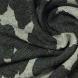 Dark Grey Animal Print Jersey Knit, Poly-Viscose — photo 1