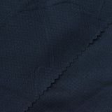 Dark Blue Tone-on-Tone Jersey Knit, Polyester — photo 1