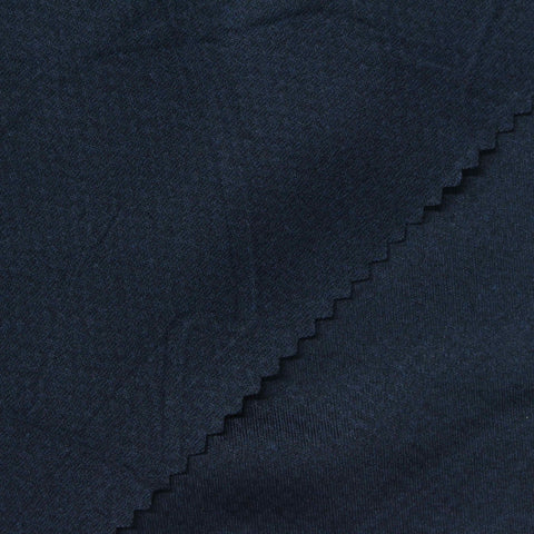 Dark Blue Tone-on-Tone Jersey Knit, Polyester