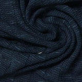 Navy Tone-on-Tone Rib Knit, Viscose-Poly, 310 gsm — photo 1