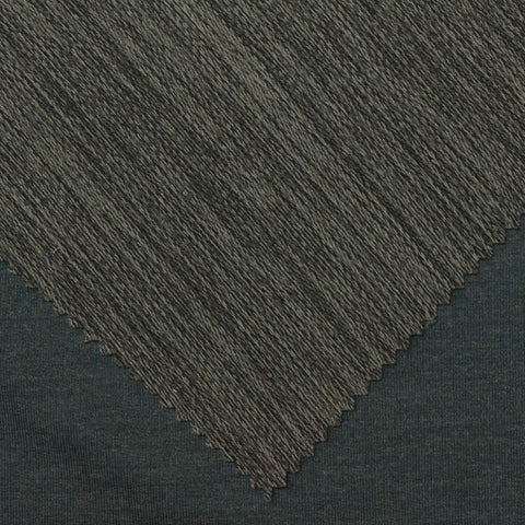Dark Grey Heathered-Marl French Terry, Viscose-Poly
