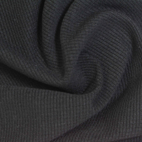 Warp Knit Fabric, 260 gsm, 165 cm — Black