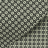 Black Geometric-Square Bengaline, Viscose-Poly — photo 1