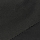 Cotton Polyester Stretch Piqué Knit Fabric, 300 gsm, 170 cm — Black — photo 1