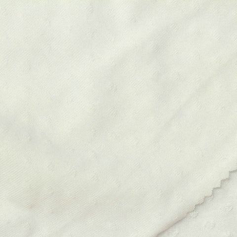 Off-White Dot Jacquard, Cotton