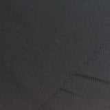 Polyester Stretch Rib Knit Fabric, 170 gsm, 142 cm — Black — photo 1