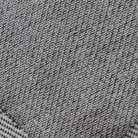 Black Geometric Chunky Knit, Polyester, 302 gsm