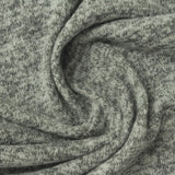 Brushed Polyester Viscose Stretch Chunky Knit Fabric, 200 gsm, 165 cm — Grey — photo 1