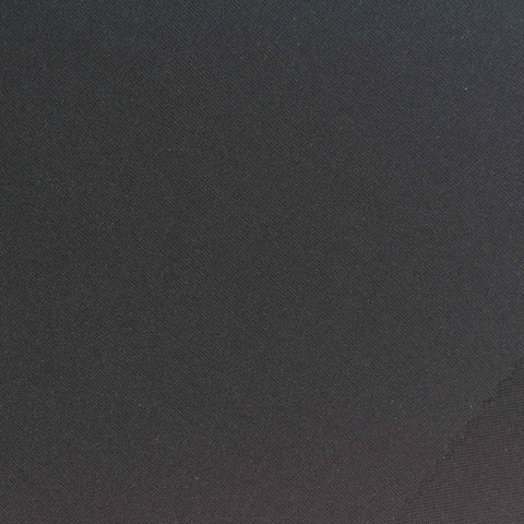 Viscose Nylon Stretch Ponte Knit Fabric, 350 gsm, 150 cm — Black, ref EF-278921