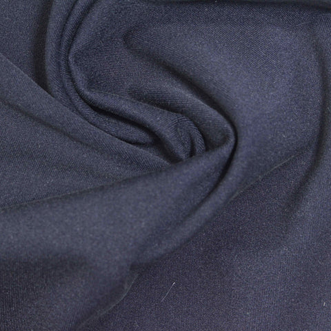 Dark Blue Marl Interlock Knit, Spandex