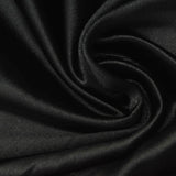 Polyester Stretch Satin Fabric, 250 gsm, 160 cm — Black — photo 1