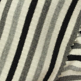 Black Stripes Rib Knit, Viscose-Poly, 267 gsm — photo 1
