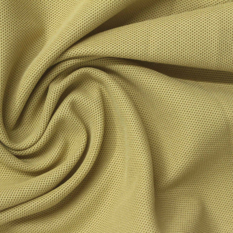 Cotton Polyester Piqué Knit Fabric, 200 gsm, 193 cm — Khaki