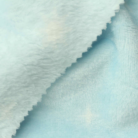 Light Blue Subtle-Star Fleece, Polyester