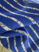 Blue Horizontal-Stripe Chunky Knit, Polyester, 339 gsm — photo 1