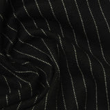 White Chevron Interlock Knit, Poly-Viscose — photo 1