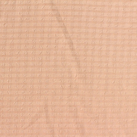 Peach Horizontal-Stripe Chiffon, Polyester