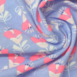 Pink Flowers Jersey Knit, Cotton — photo 1