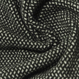 Black Geometric Jacquard, Poly-Viscose, 390 gsm — photo 1