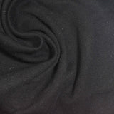 Cotton Stretch Rib Knit Fabric, 270 gsm, 170 cm — Black — photo 1