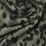Dark Grey Leopard Interlock Knit, Polyester, 248 gsm — photo 1