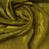 Khaki Damask Pointelle Knit, Polyester — photo 1