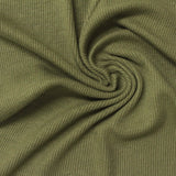 Viscose Stretch Rib Knit Fabric, 280 gsm, 140 cm — Green — photo 1
