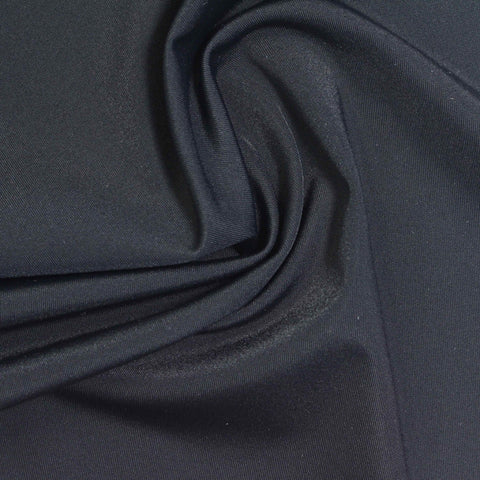 Nylon Stretch Interlock Knit Fabric, 160 gsm, 170 cm — Navy