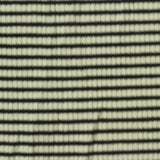 Black Horizontal-Stripe Rib Knit, Cotton-Poly, 190 gsm — photo 1